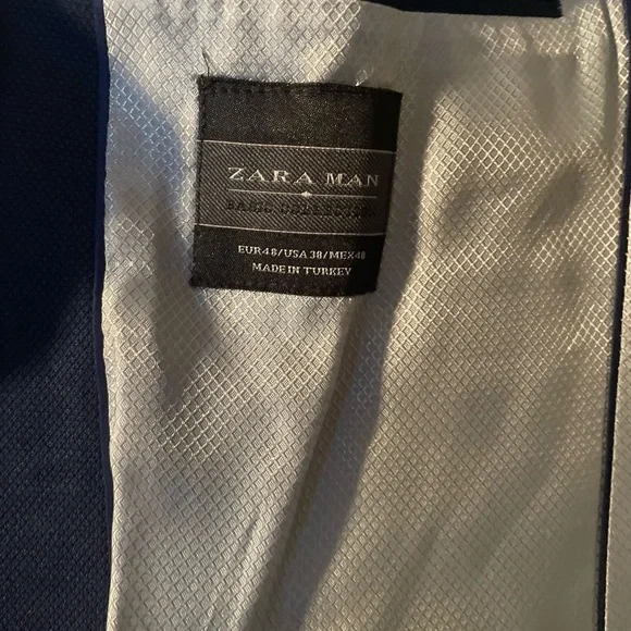 Zara Navy Blue Blazer - Picture 3 of 3